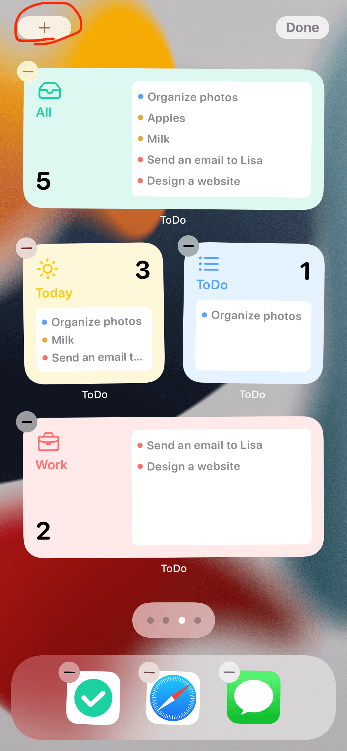 Add widget screenshot